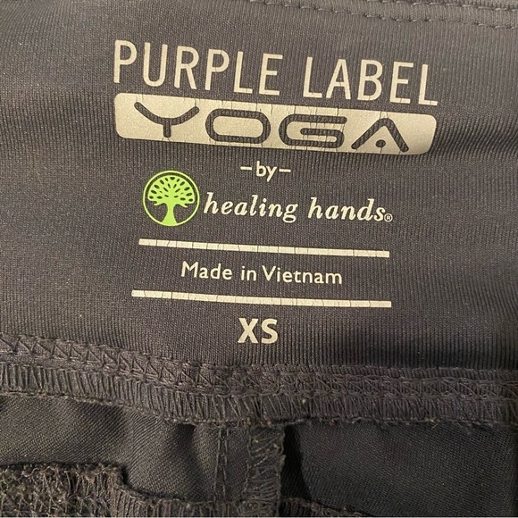 Purple Label Yoga by Healing Hands size XS STRETCH 6-pockets Jogger Cargo Scrubs - Picture 9 of 10